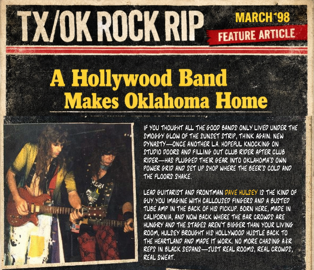 ROCK RIP article scan (1998) — New Dynasty